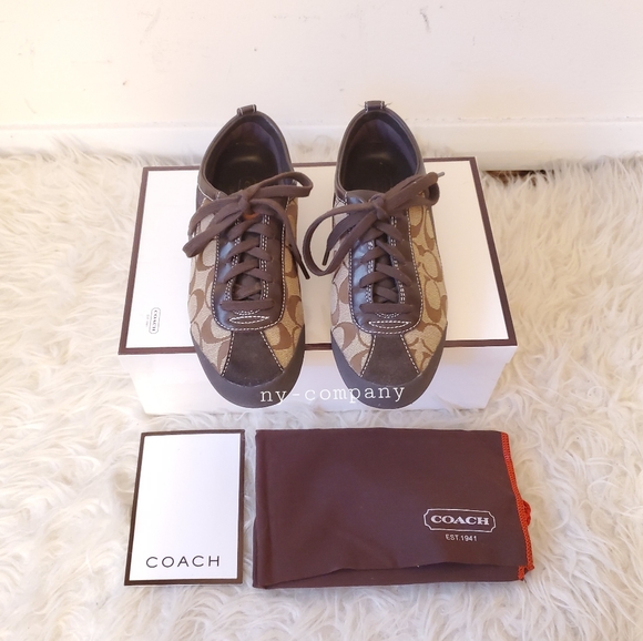 Coach Melodie CC Logo Low Top Sneaker - Picture 1 of 8